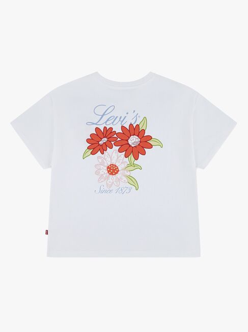Levi's LVG Floral Oversized T-skjorte, Bright White