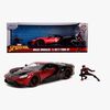 Jada Toys Spider-Man Bil med Figur Miles Morales 2017 Ford GT 1:2