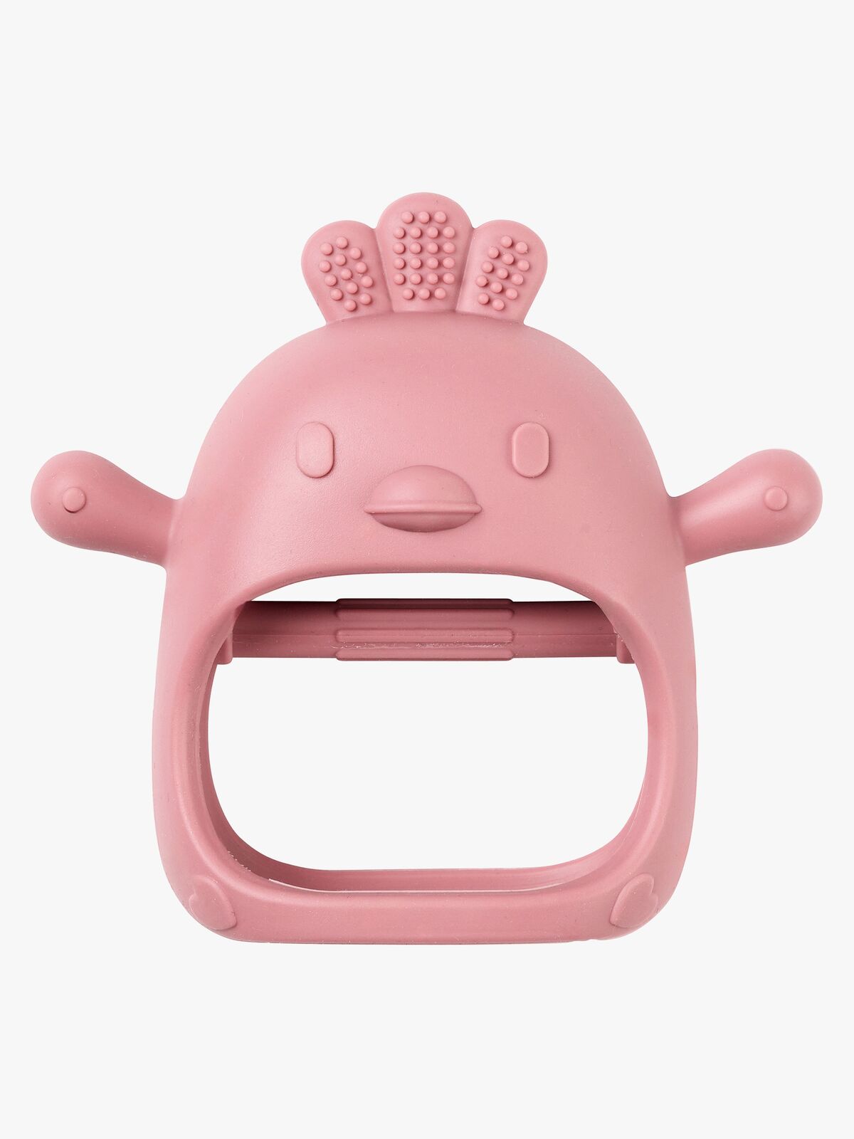 Nattou Soft Silicone Hanske Biteleke, Old Pink