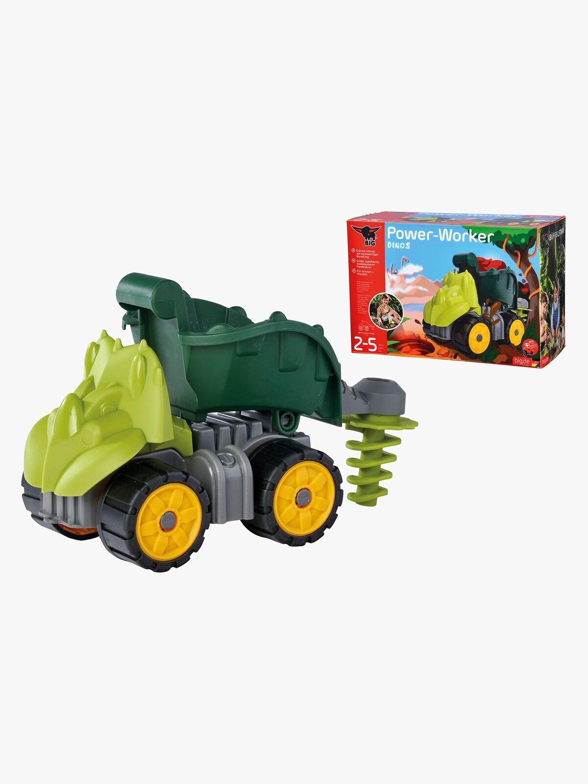 BIG Power Worker Dino Dumper Lastebil, Flerfarget