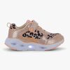 Leaf  Blinkende Sneakers, Leopard/Pink