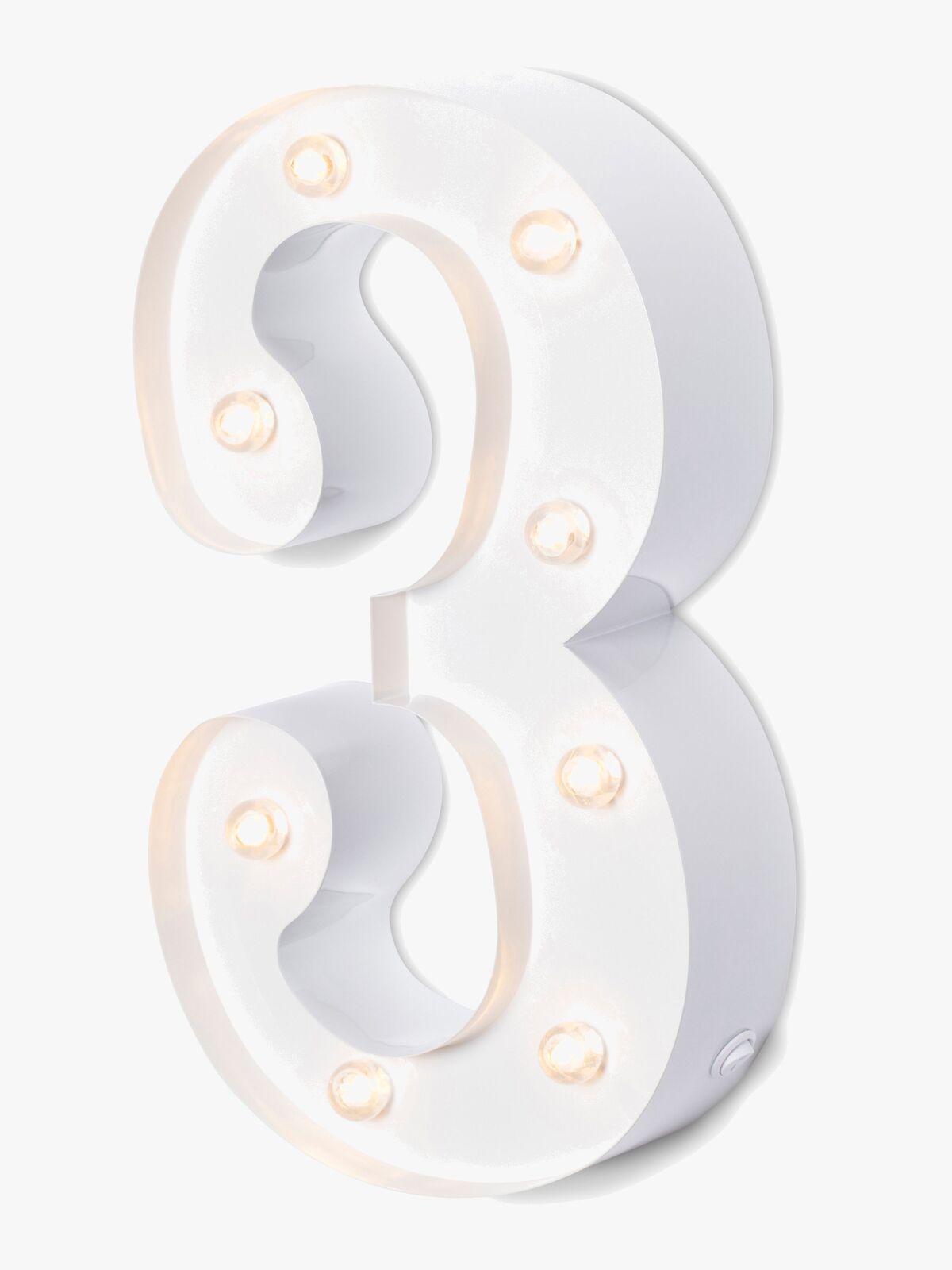 Alice & Fox Sifferlampe 3, Hvit