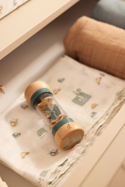 Jollein Rain Rattle On The Go Trerangle, Blå