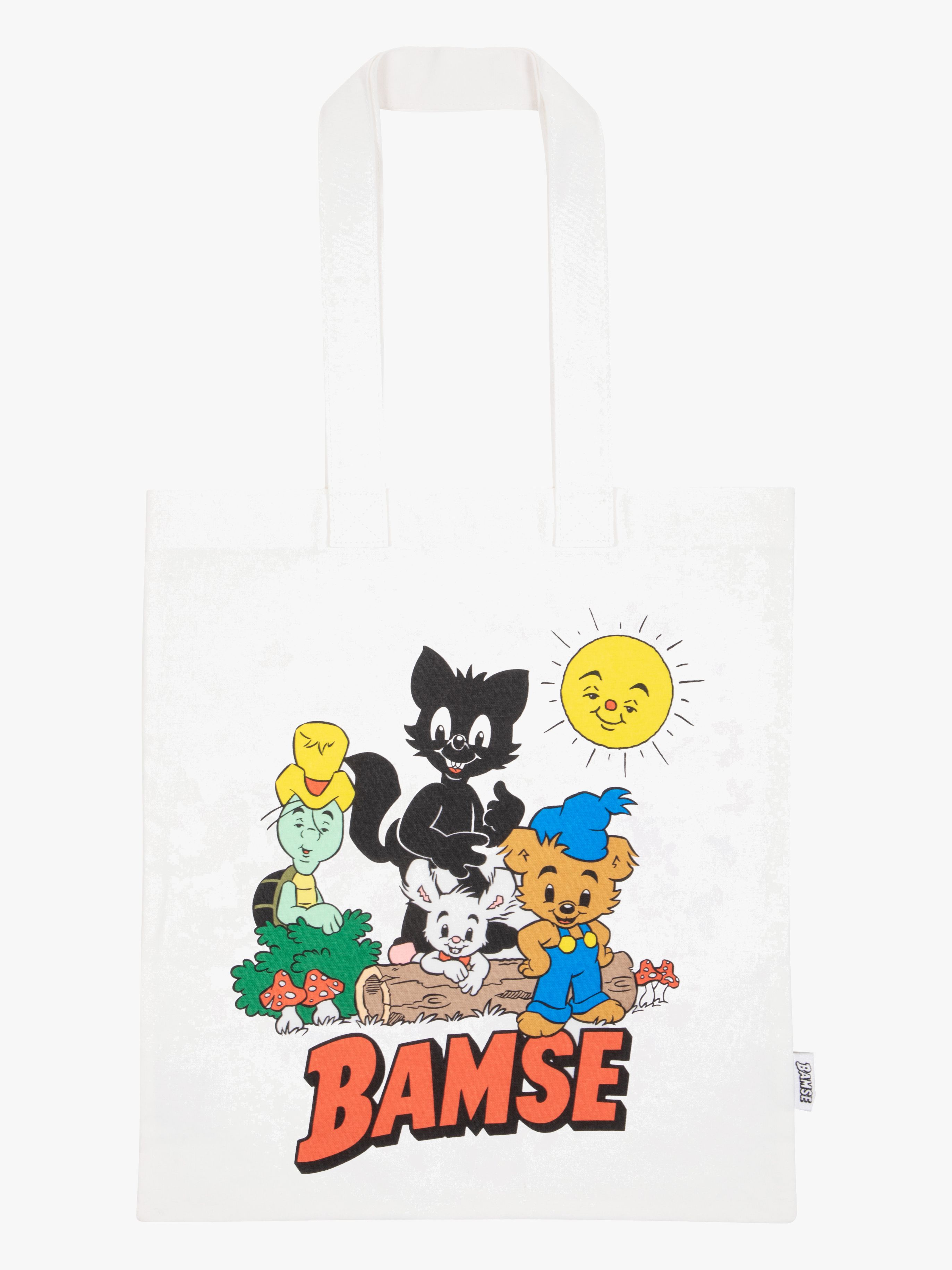 Bamse Tøyveske, Hvit - Tøyposer & strandvesker - Bomull