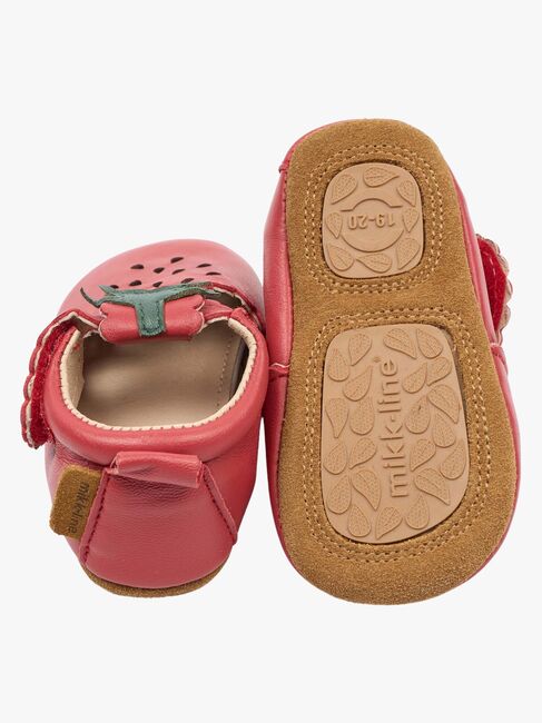 Mikk-Line Leather Tøfler, Canyon Rose