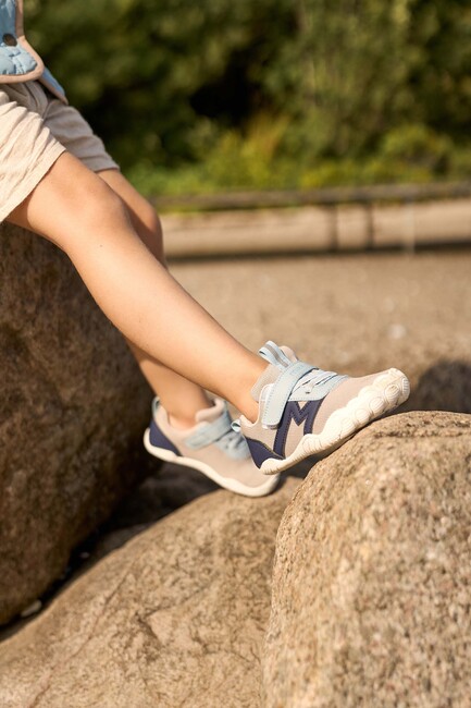 Mikk-Line Barefoot Sneakers, Stone Blue Dark