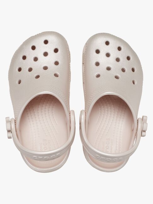 Crocs Classic Pearl Shine Tøfler, Quartz