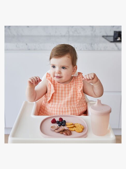 b.box Tallerken med Lokk Silikon, Blush