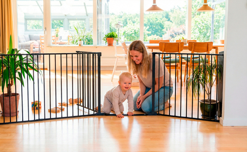 BabyDan Flex StepFree XXL Skrugrind, Svart