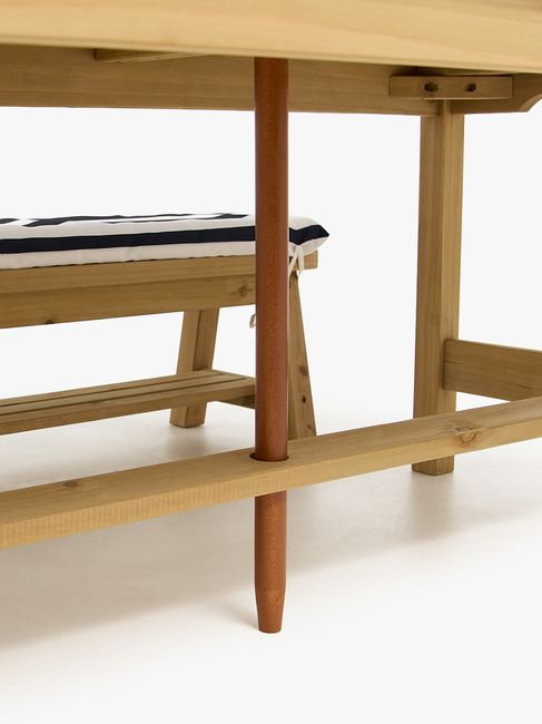 Woodlii Piknikbord Sett med Benker, Nature