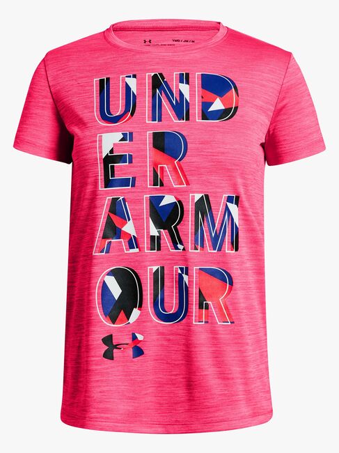 Under Armour Hybrid 2.0 Big Logo T-skjorte, Penta Pink