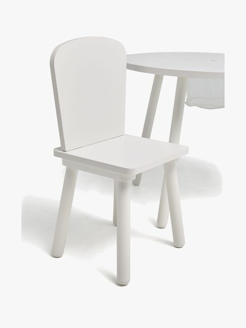 Cloudberry Castle BREE Bord og Stoler med Oppbevaring, Hvit