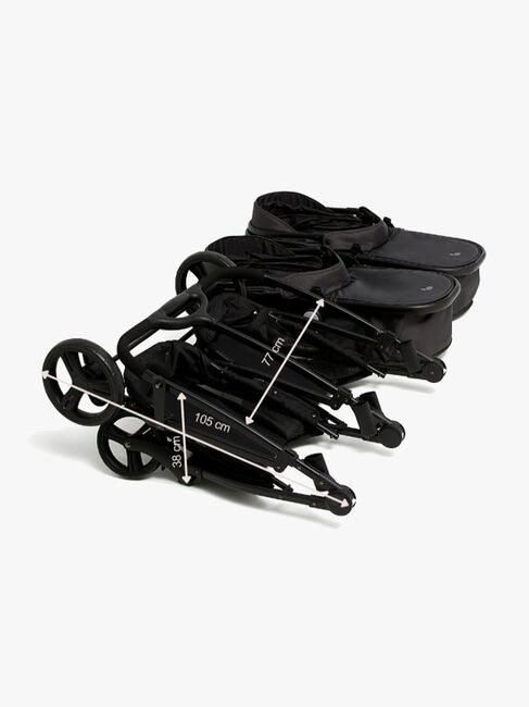 Beemoo Move Twin 2-in-1 Søskenvogn, Asphalt