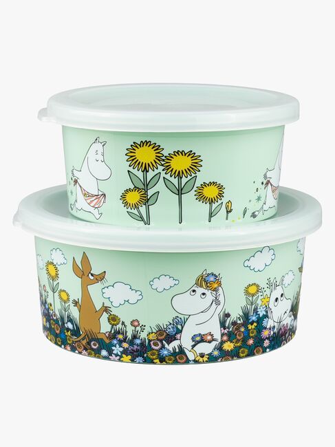 Mummitrollet Eng Snackboks 2-Pakk, Grønn