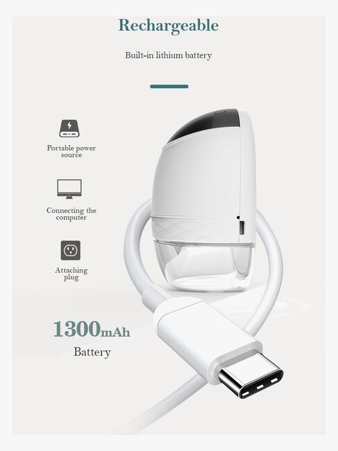 Beemoo CARE Wearable LED Elektrisk Brystpumpe Singel