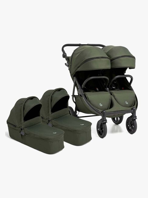 Beemoo BFF60 2 Søskenvogn + Liggedeler, Dark Forest