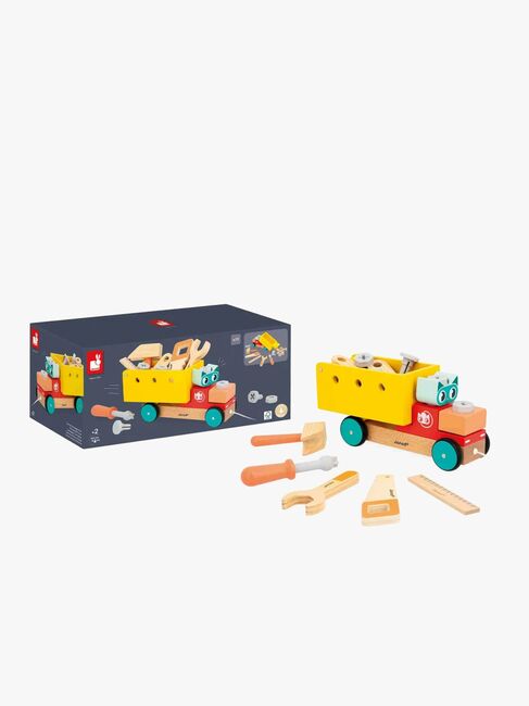 Janod Brico'Kids Pull Along DIY Lastebil 14 Deler