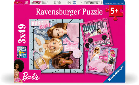 Ravensburger Barbie Puslespill 3x49 Brikker