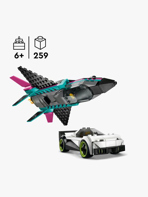 LEGO City 60489 Jagerfly mot bil