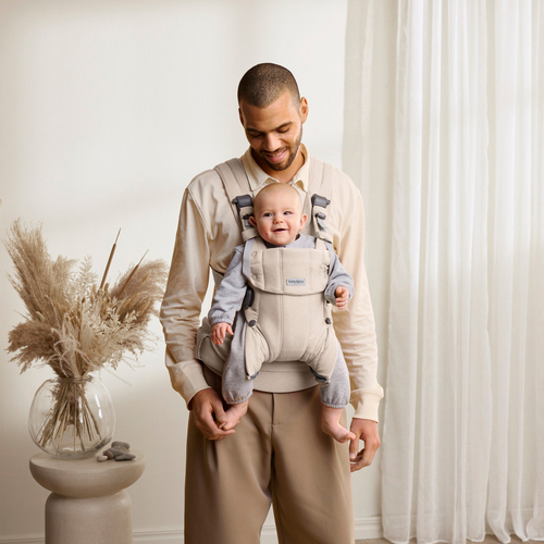 BabyBjörn Harmony Bæresele Vevd, Light Beige Melange