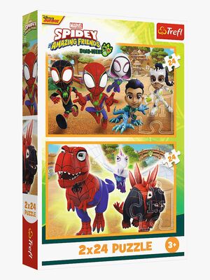Trefl Spidey & Dinosaurs Puslespill 2x24 Brikker