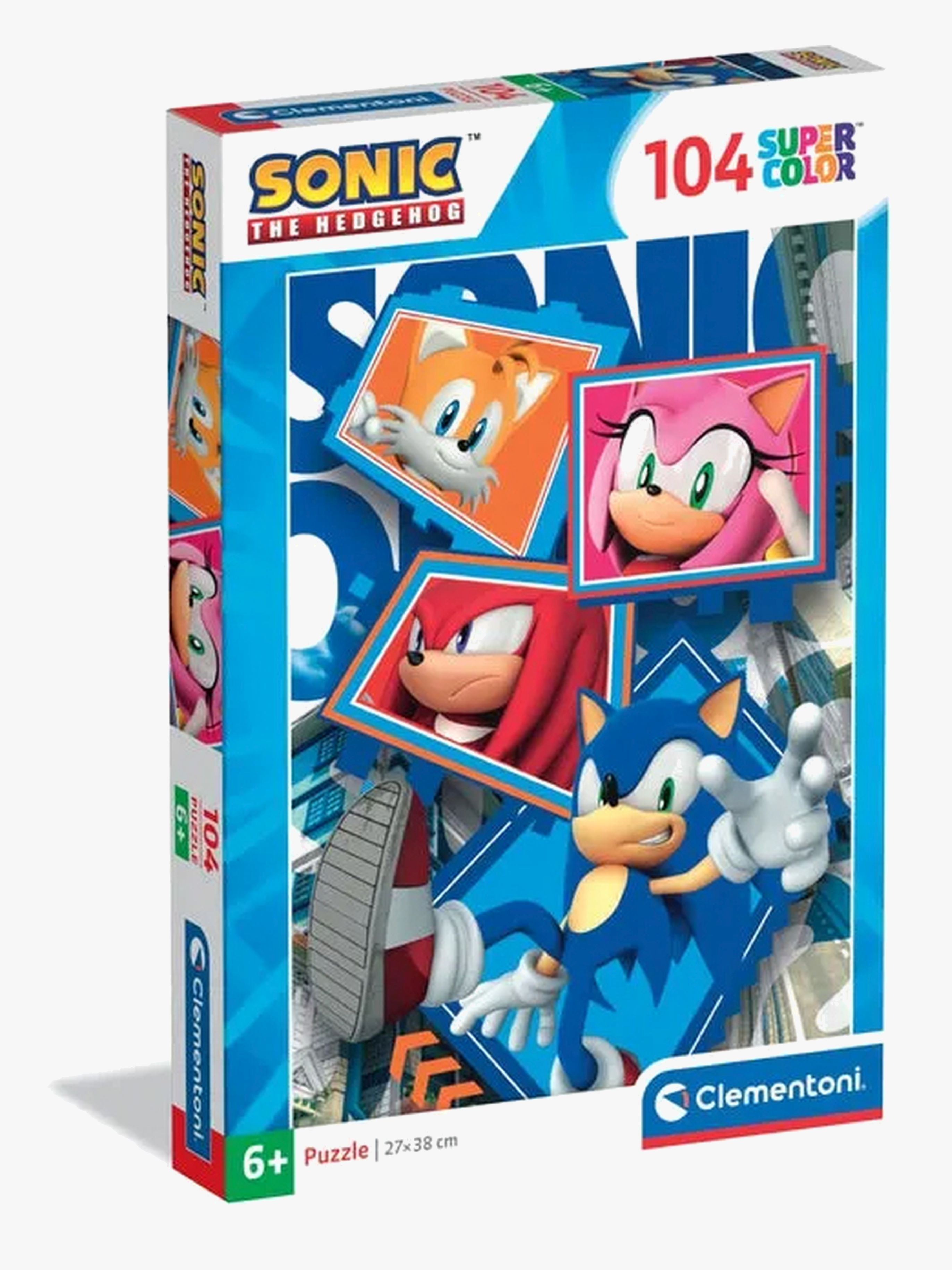 Clementoni Sonic Puslespill 104 Brikker - Barnepuslespill