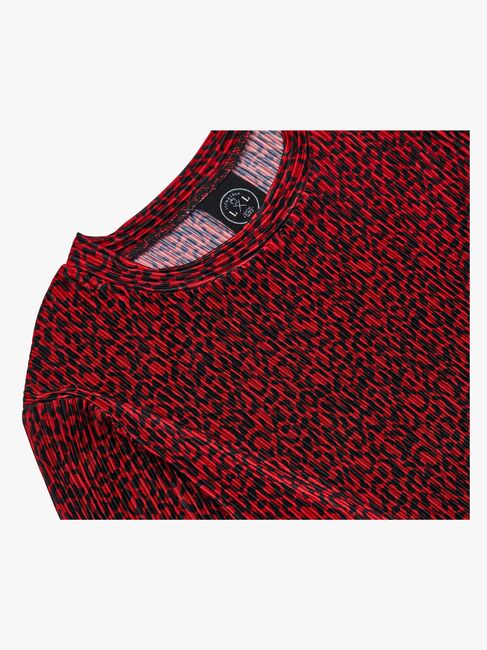 Luca & Lola Elettra Langermet Topp, Red Leopard