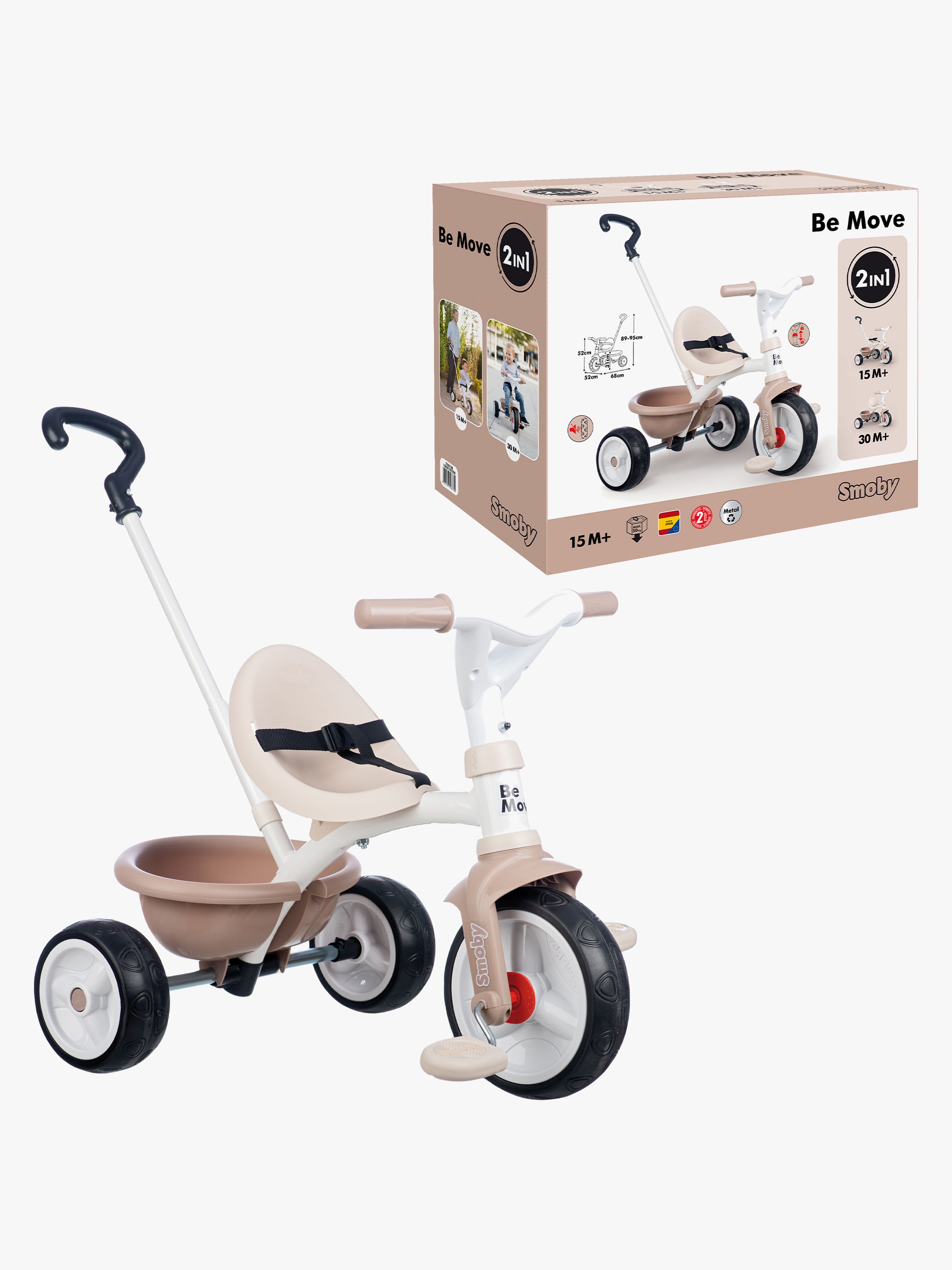 Smoby Be Move Trehjulssykkel, Beige - Trehjulssykler - Plast