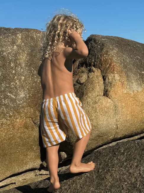 Swim Essentials Badebukse, Flow Yellow/White