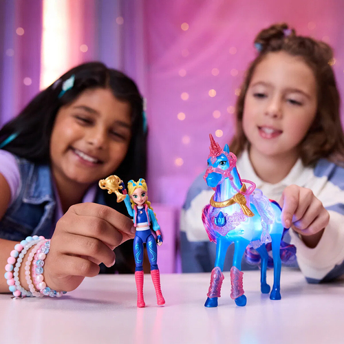 Unicorn Academy Figursett Isabel & River: Train & Glow