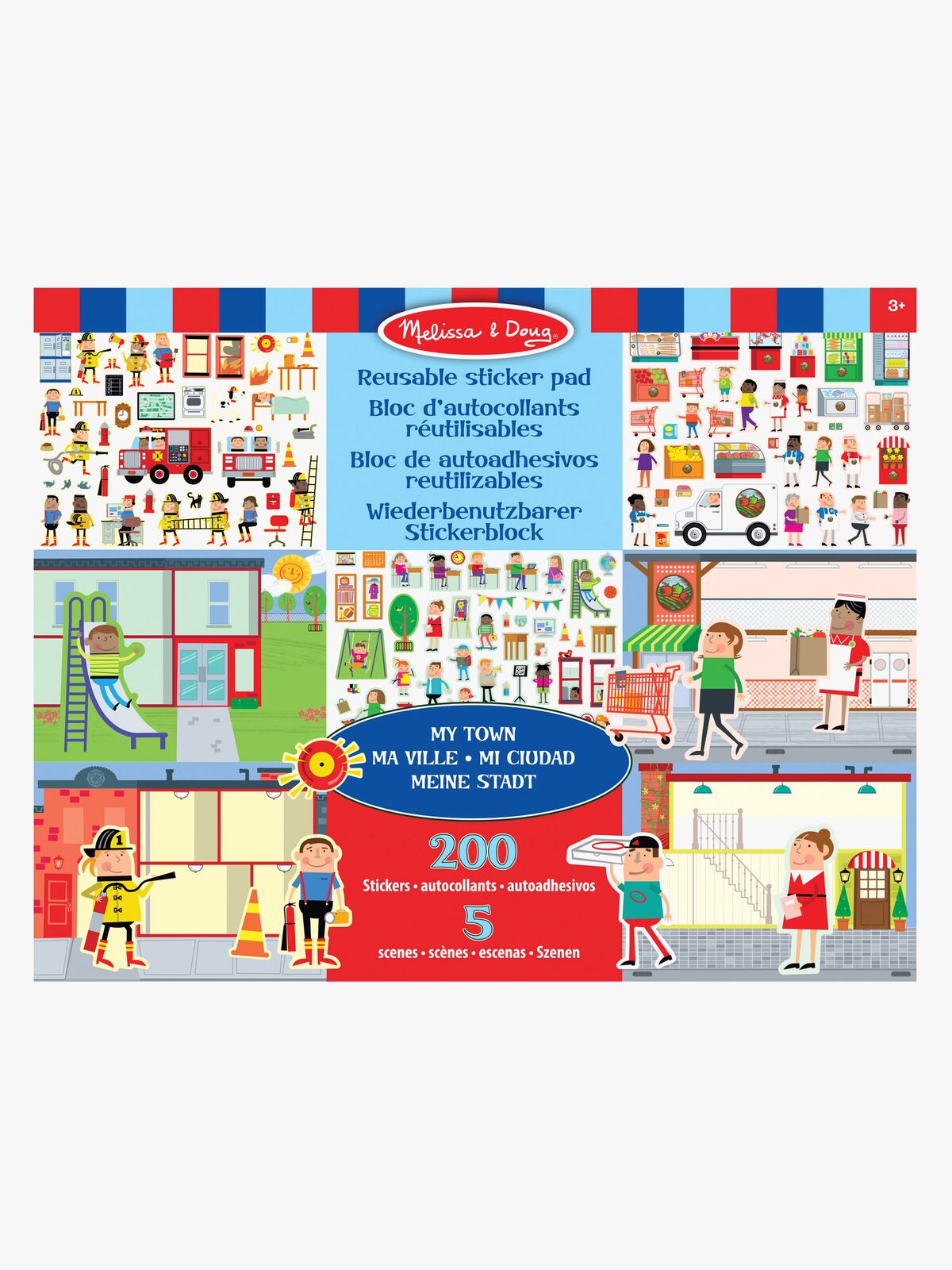 Melissa & Doug Klistremerkebok By 200 Stk