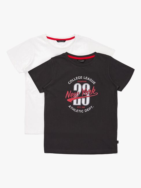 Luca & Lola Riccione T-Shirt 2-pack, Black/White