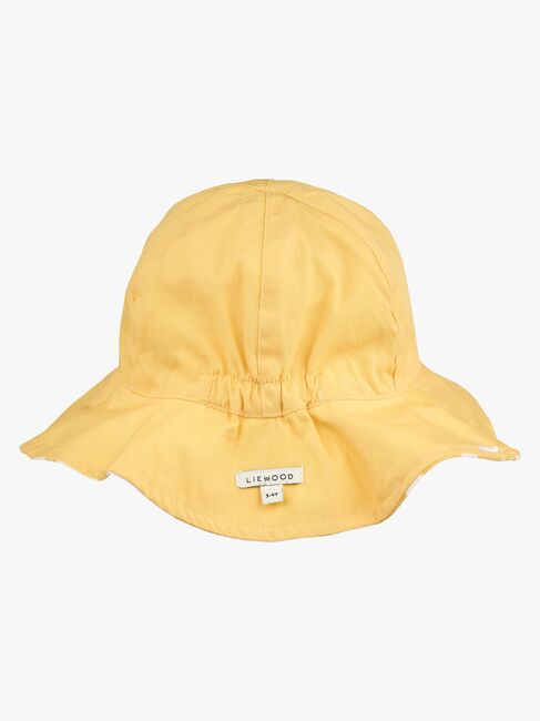 LIEWOOD Amelia Solhatt Reversibel, Flower/Lemon Yellow