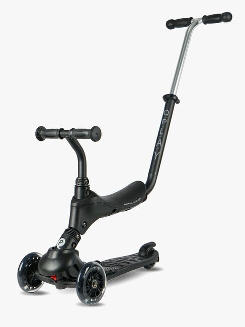 QPlay Sema Pro 5-in-1 3-hjuls Sparkesykkel, Svart