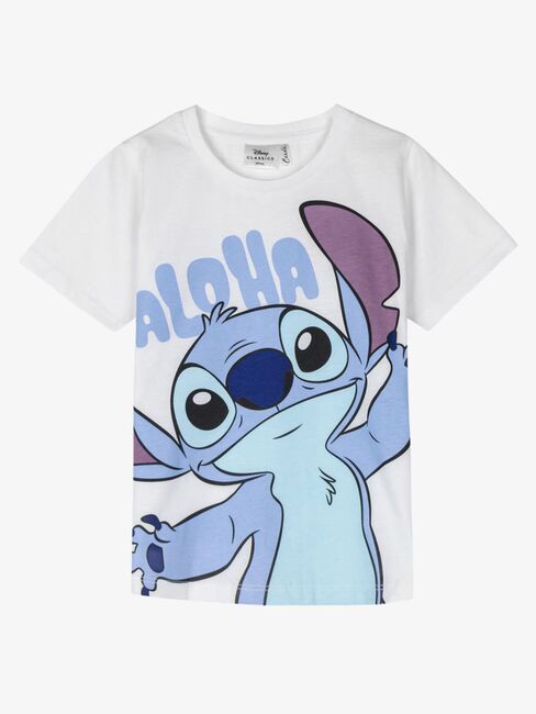 Disney Stitch T-skjorte, Hvit