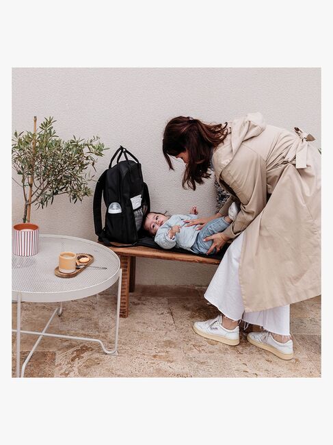 Tineo Stelleveske Ryggsekk, Quilt Svart