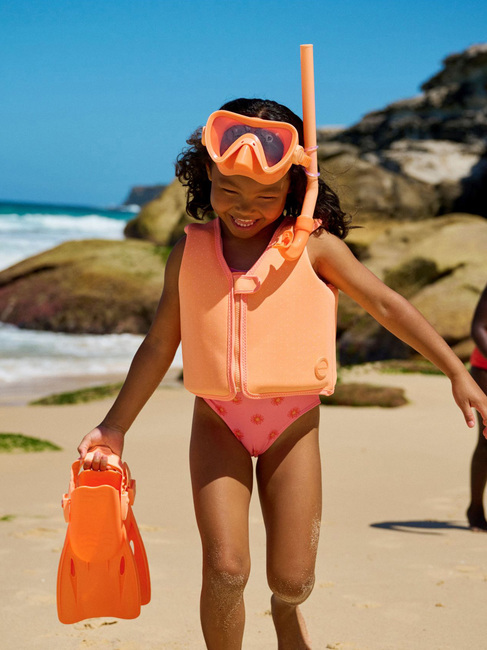 SUNNYLiFE Dykkersett, Neon Coral Marble