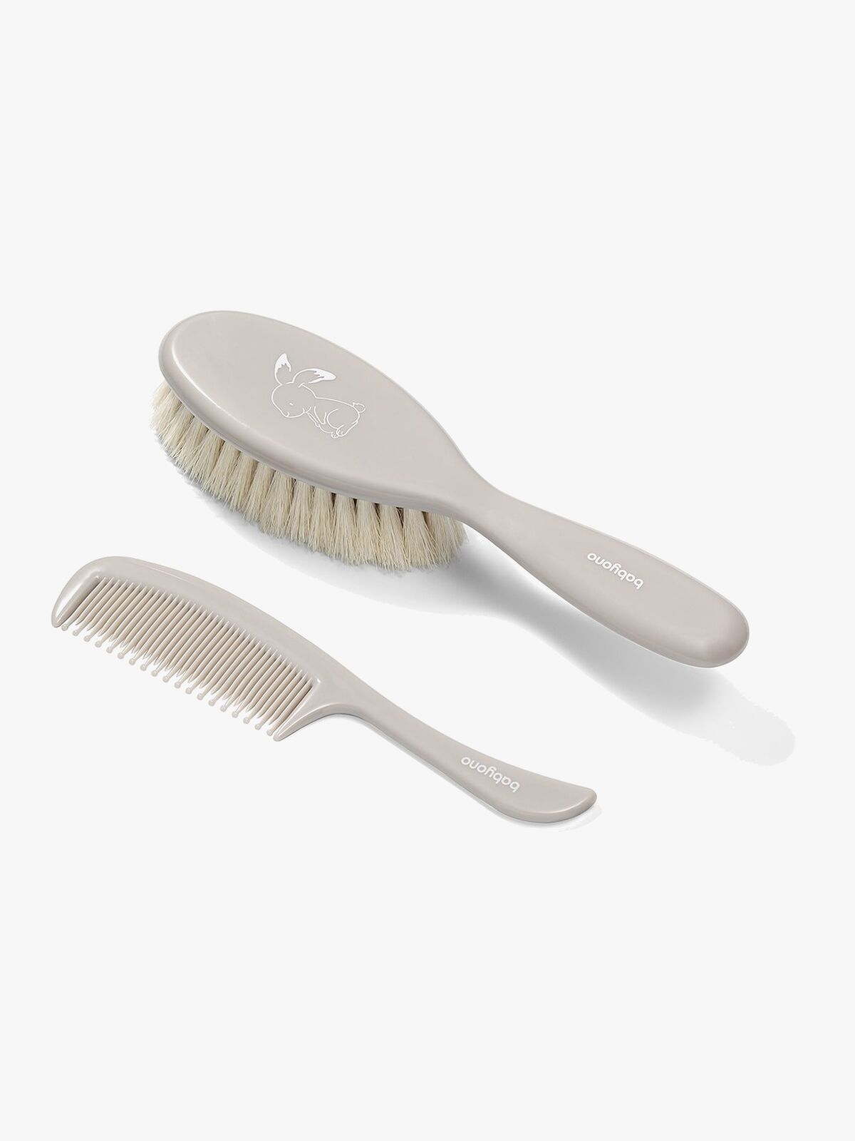 Babyono Natural Børste og Kam, Grå