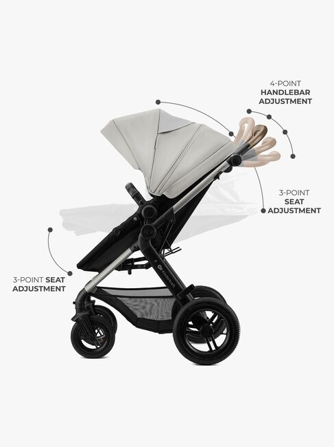 Kinderkraft MOOV 2 XL Air Kombivogn, Moonlight Grey
