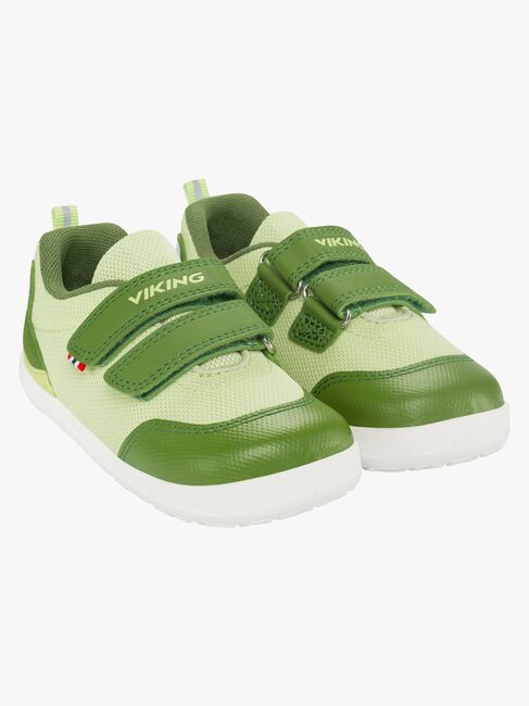 Viking Alv Paw 2V Barefoot Sneakers, Light Green/Green