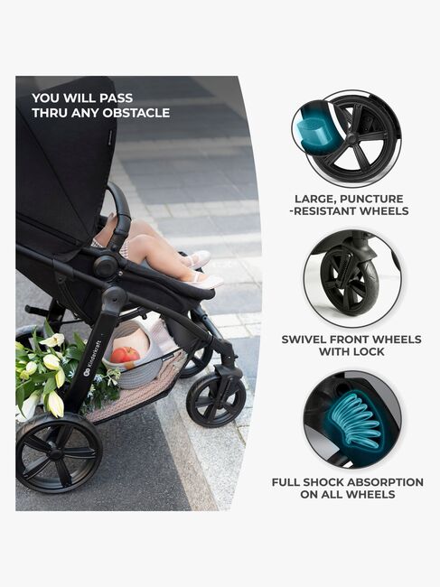 Kinderkraft MOOV CT 3-in-1 Mink Pro Duovogn, Black