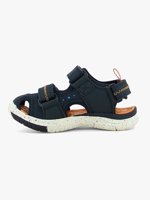 Leaf Ljungby Sandaler, Navy/Orange