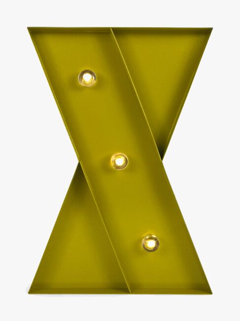 Petite Déco Bokstavlampe X, Gull