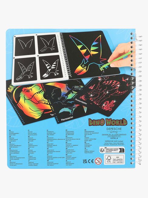Dino World Magic Scratch Book