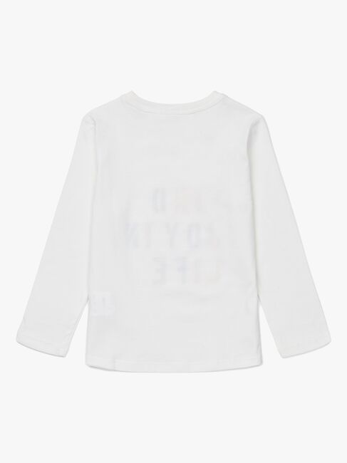 Luca & Lola Prato Langermet T-Shirt, Offwhite