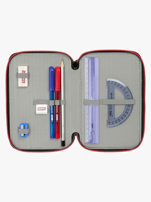 Marvel Spider-Man Miles Morales  Fylt Trippelpennal 37 Deler, Svart