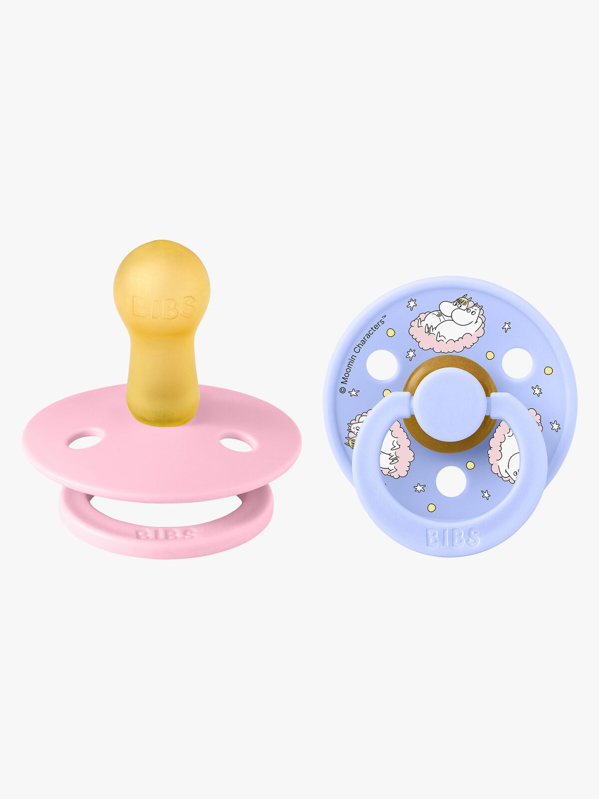 BIBS x Moomin Colour Dreaming Smokk 2-Pakk Lateks Str 2, Baby Pink