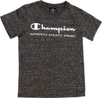 Champion Kids Crewneck T-Shirt, New Charcoal Grey Melange Dark