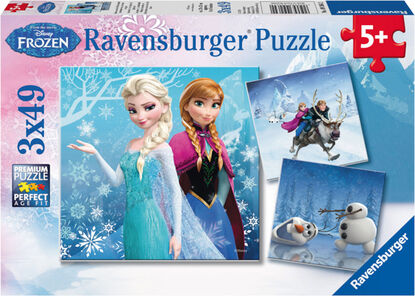 Ravensburger Disney Frozen Puslespill Vintereventyr 3x49 brikker