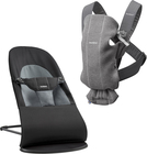 Babybjörn Vippestol Balance Soft inkl. Bæresele Mini 3D Jersey, Black/Dark Grey